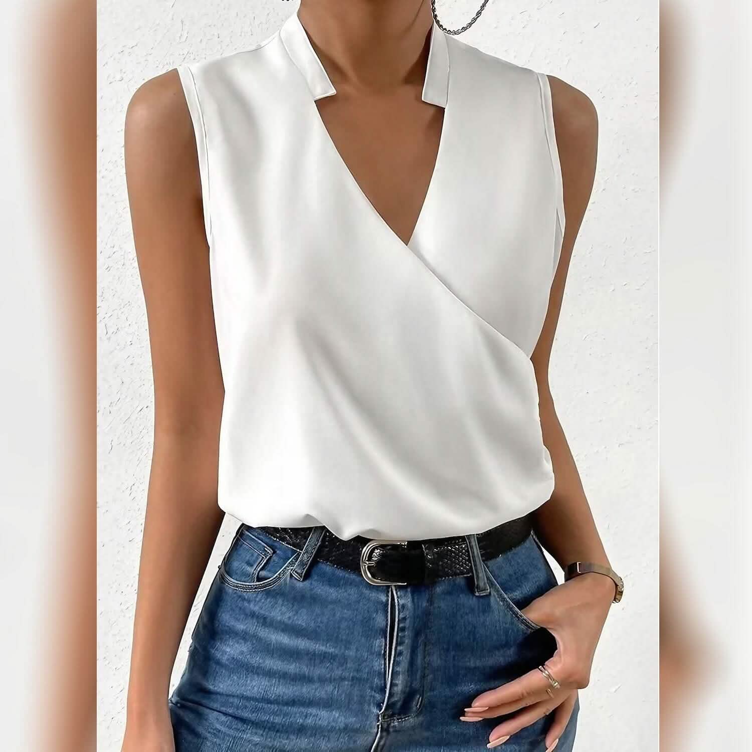 Women's Tank Top Plain Sleeveless V Neck